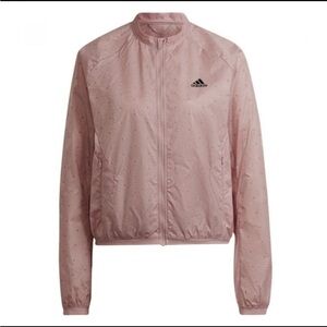 NWT Adidas windbreaker- wonder mauve pink sz M